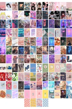 Anime Plakatai | Sienų Koliažas Rinkinys Estetinės Nuotraukos |Manga Plakatai|136 Rinkinys 4x6 Colių (10*14cm)|Bendrabučio Dekoro Plakatai